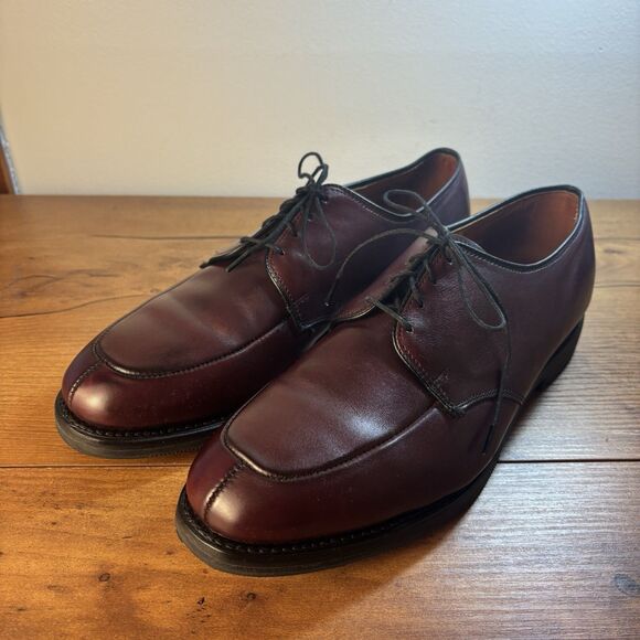 VTG Allen Edmonds Kennett 9574 Merlot Burnished Split Algonquin Toe Derby 8 E main image 12
